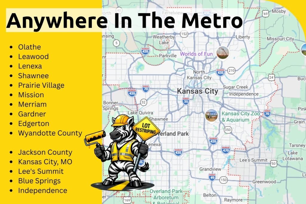 Kansas Side Johnson County Overland Park Olathe Leawood Lenexa Shawnee Prairie Village Mission Merriam Gardner Edgerton Wyandotte County Kansas City, KS Miami County Paola Louisburg Osawatomie Franklin County Ottawa Missouri Side Jackson County Kansas City, MO Lee's Summit Blue Springs Independence Raytown Grain Valley Clay County North Kansas City Liberty Gladstone